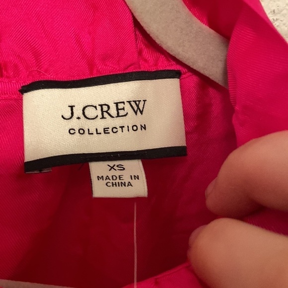 J. Crew Collection silk twill top with fixed bow - Picture 3 of 5